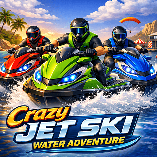 Crazy Jet Ski Water Adventure Logo